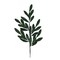 Dark Green Glitter Laurel Leaves Spray – 27" Artificial Holiday Greenery Stem-86483DKGN